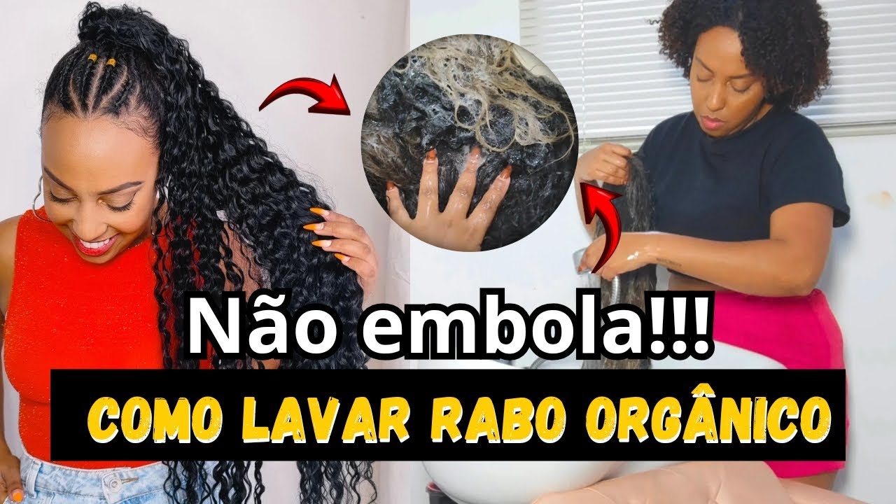 Como Lavar Rabo de Cavalo Orgânico SEM Embaraçar | Dicas para Preservar Fibra Orgânica #cachodasamy
