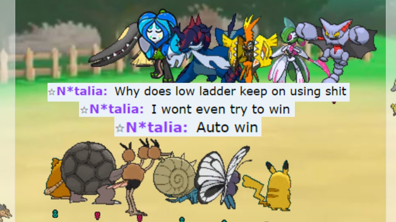 THIS IS WHY YOU DONT UNDERESTIMATE GEN 1 NORMAL SPAM TEAM ON POKEMON SHOWDOWN !!
