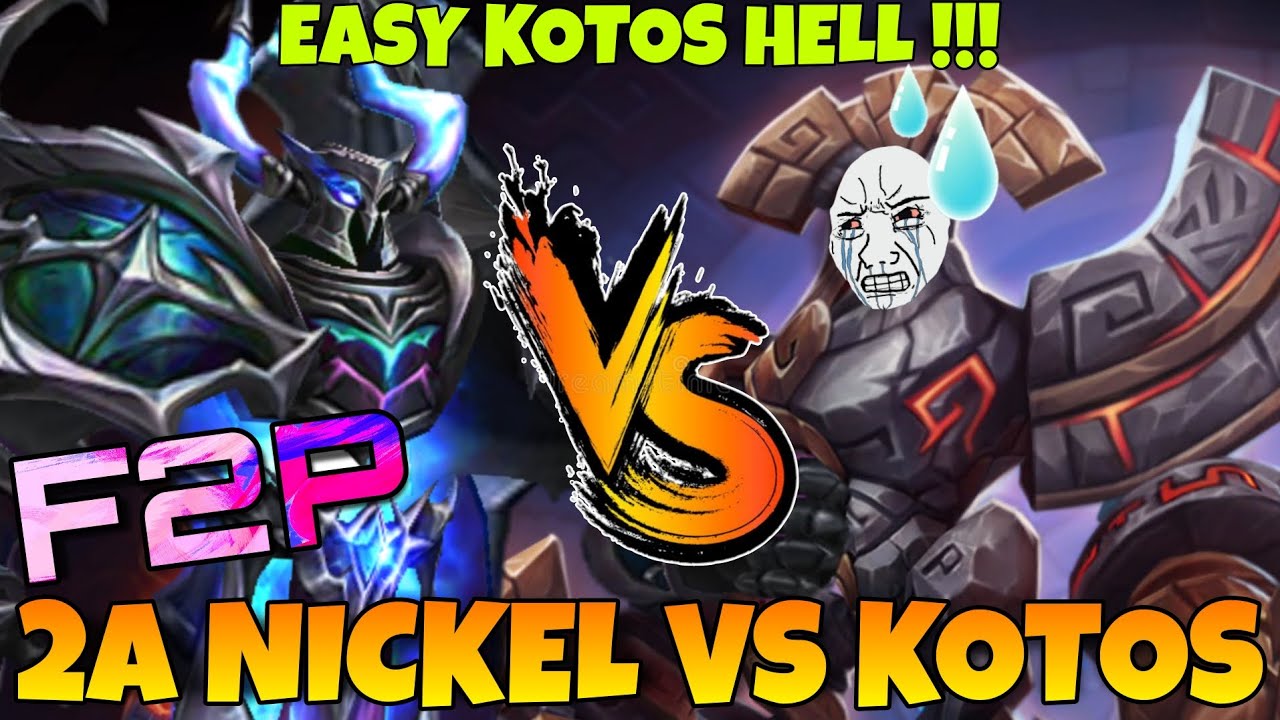 2A NICKEL VS KOTOS HELL = EASIEST WAY TO BEAT KOTOS HELL 😅 SUMMONERS WAR