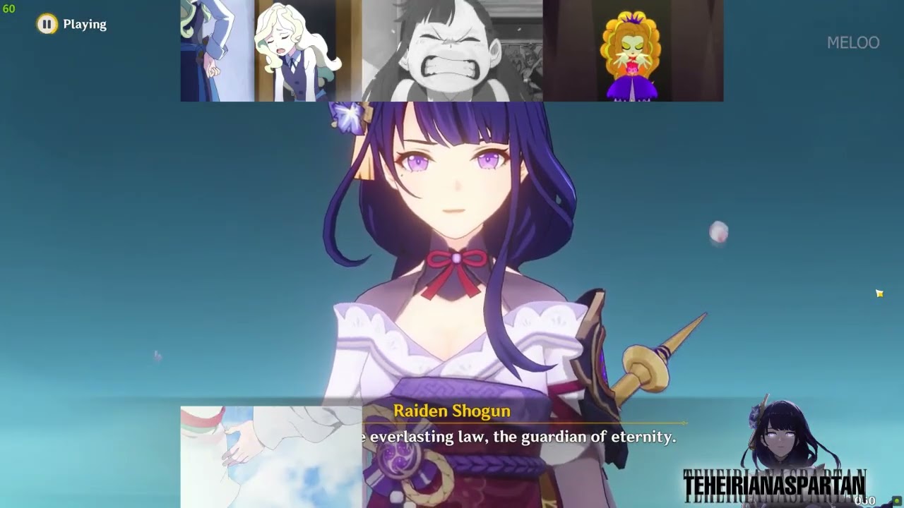 Furina, Raiden Shogun, Junko Enoshima & Midnight Sparkle have a Sparta Brave Mix