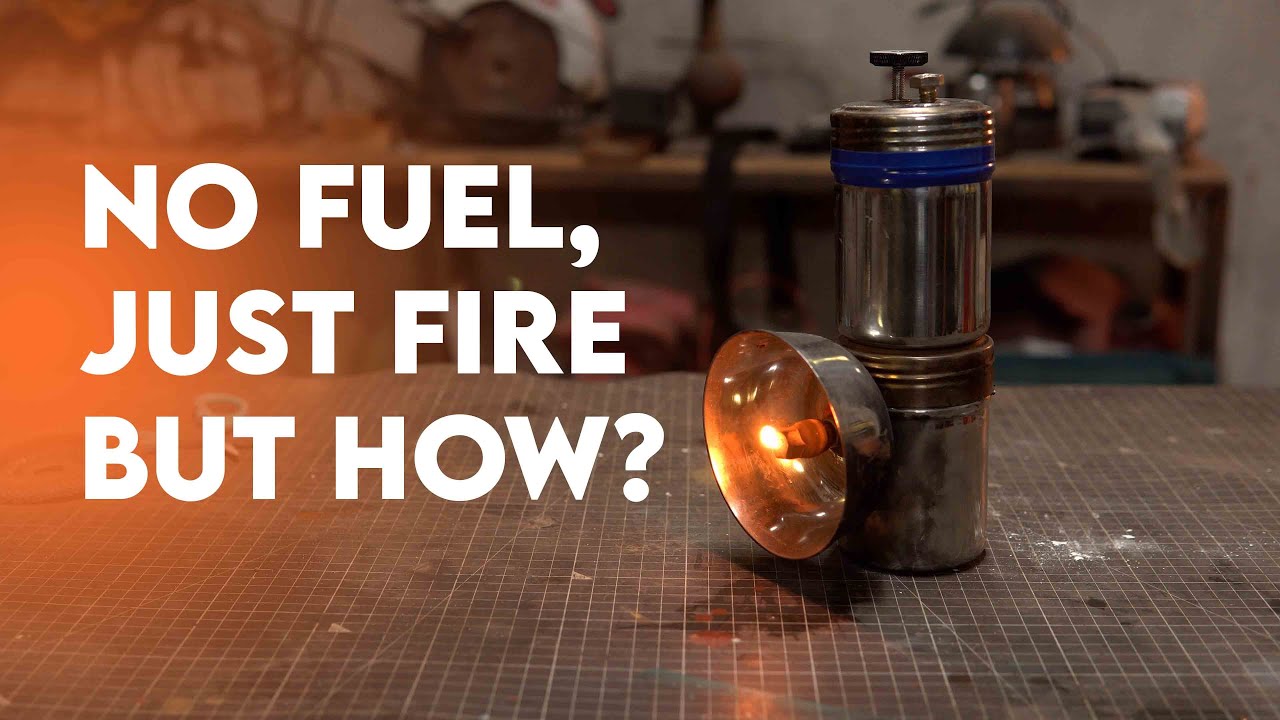 100-Year-Old Lamp That Doesn’t Need fossil fuel! (DIY Carbide Lamp)