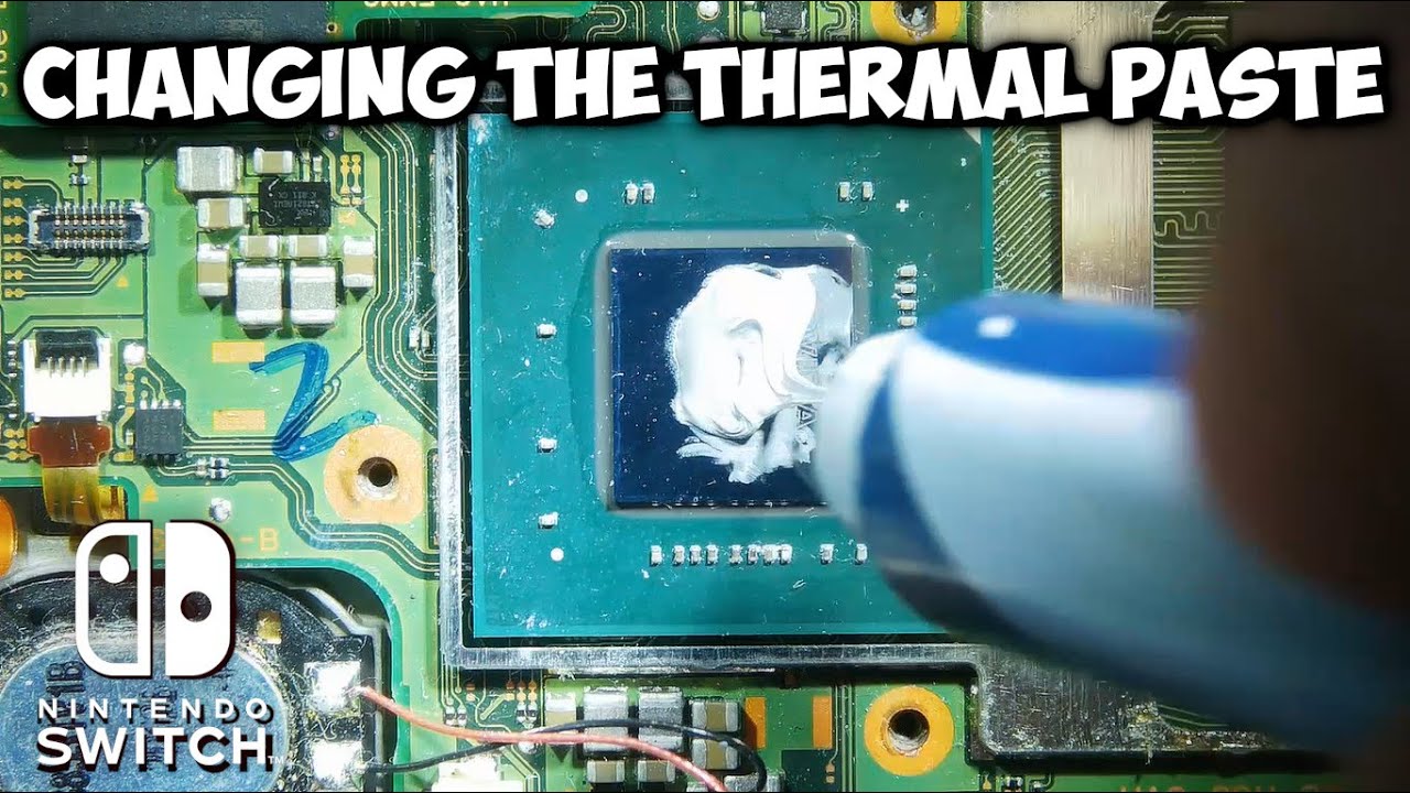 Guide to changing the Nintendo Switch thermal paste - | Microscope view!