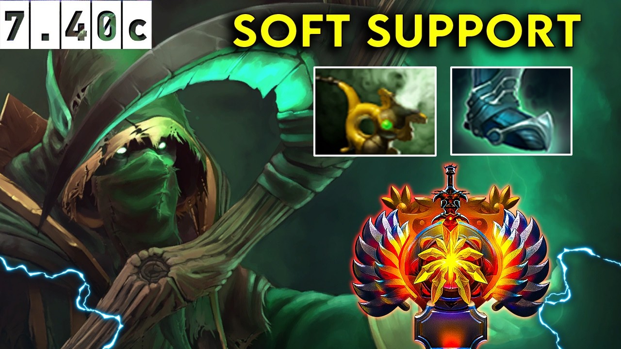 Necrophos Immortal Soft Support - Dota 2 Patch 7.39e Pro Pub Gameplay