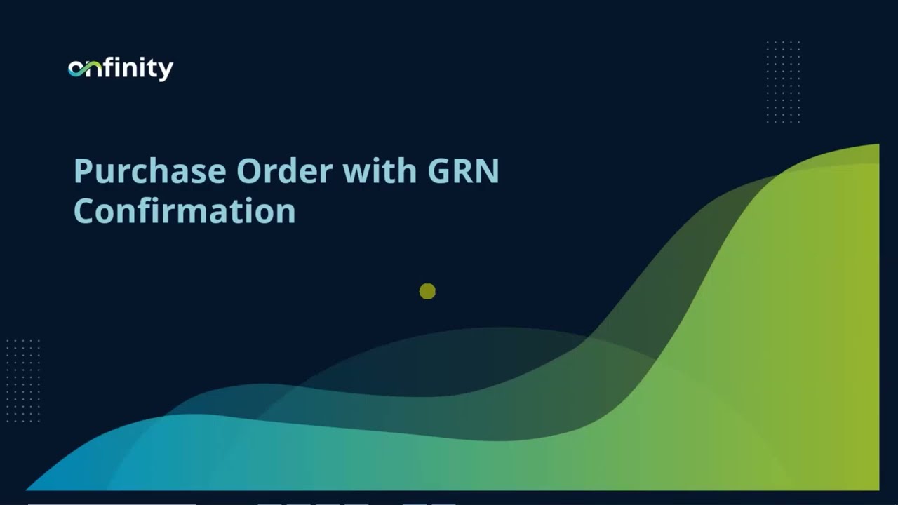 08 Procurement Management | Purchase Order with Goods Receipt Note Confirmation