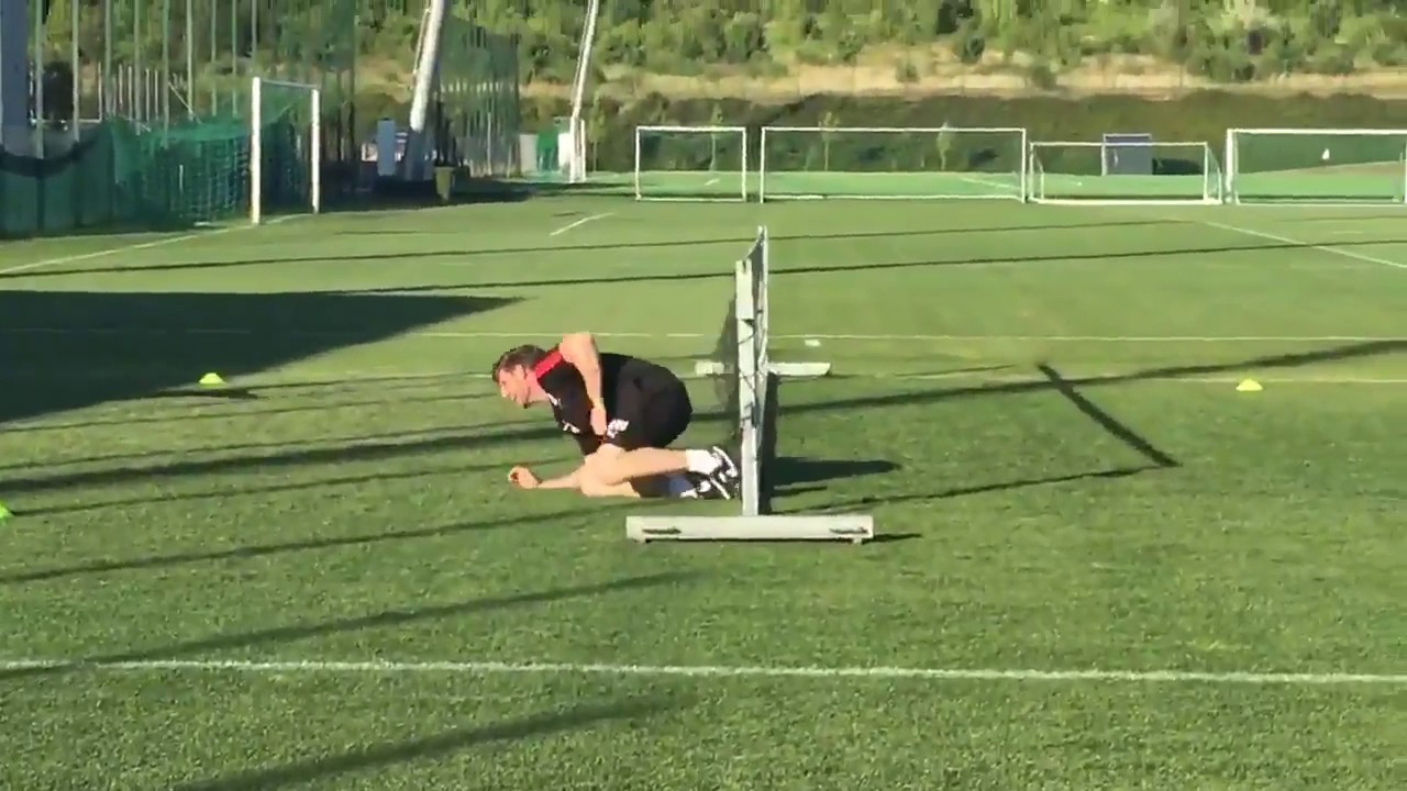 Sessi D'Almeida in training