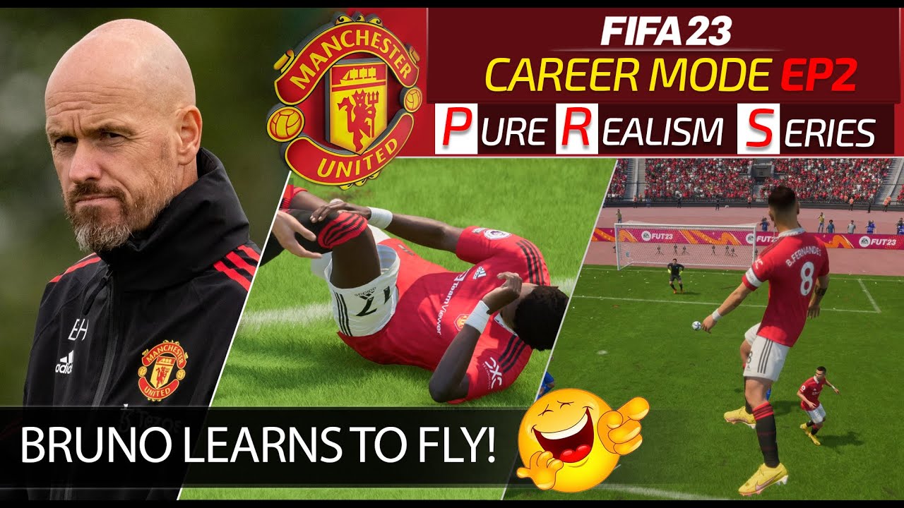 [TTB] FIFA 23 MAN UNITED CAREER EP 2 - FIRST BIG INJURY & BRUNO FERNANDES LEARNS TO FLY! 🤣