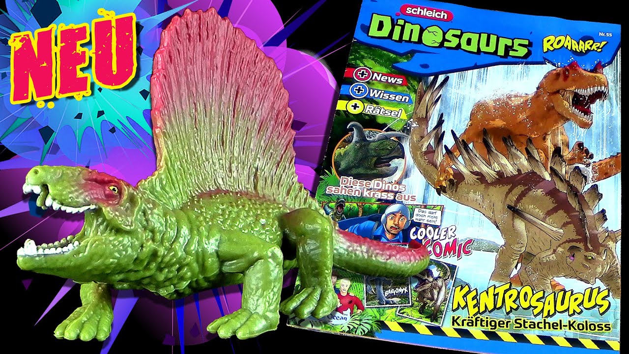 Schleich ® Roaaarr! Dinosaurs Magazin 55 mit Kentrosaurus ? Dimetrodon ? oder ??? Figur ???