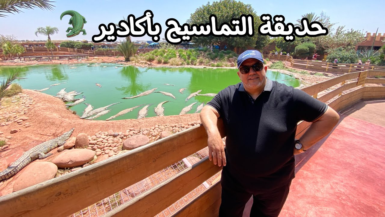 روعة حديقة التماسيح بأكادير  اليوم الثاني لطنجاوي في أكادير