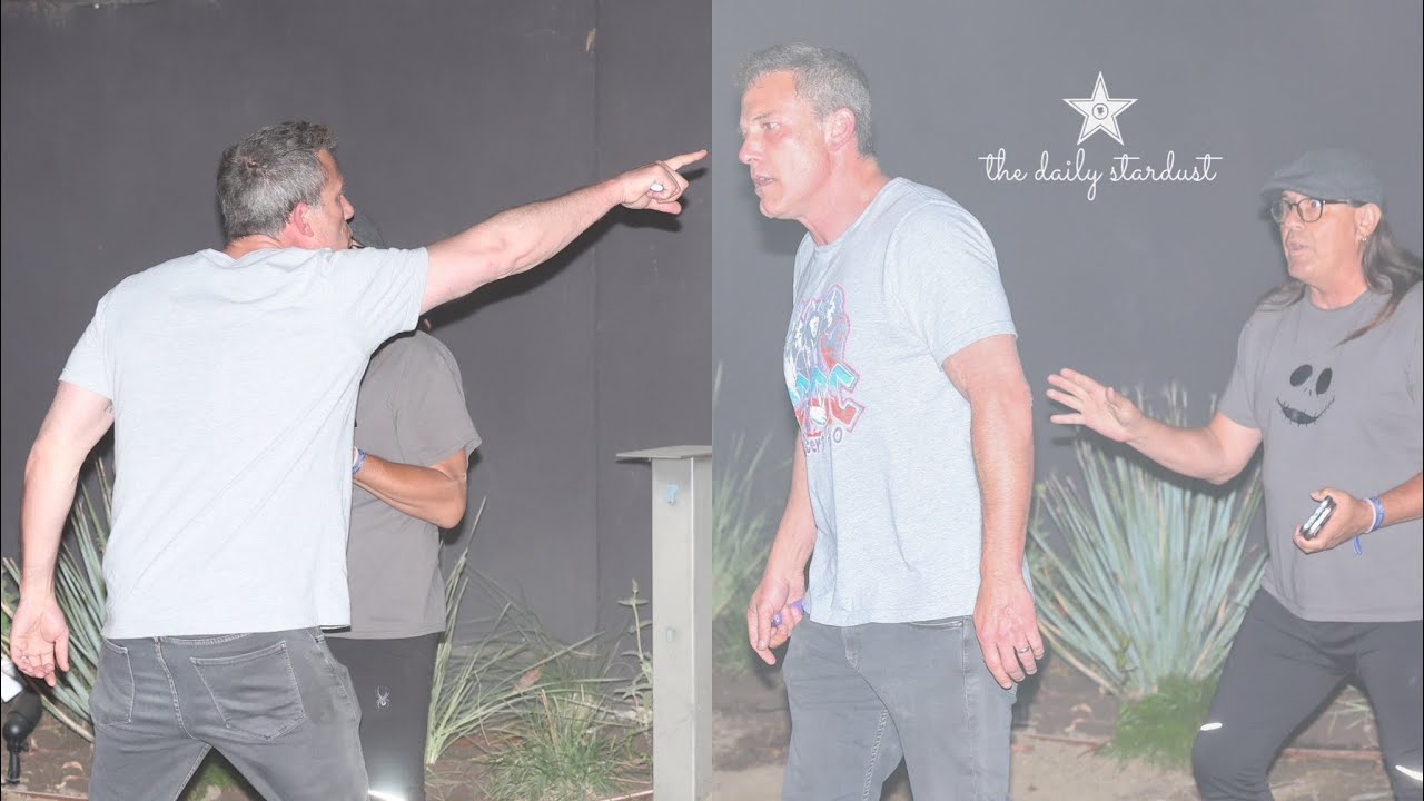 Ben Affleck Explodes At Dangerous Paparazzi While Leaving Jennifer Lopez's Home.
