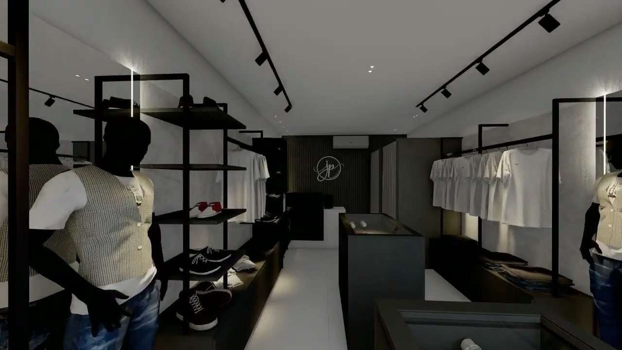 Projeto de interiores Comercial - JP Multimarcas em Bezerros - PE
