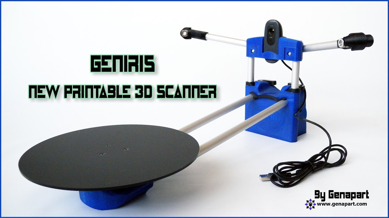 Build the new printable 3D scanner GENIRIS