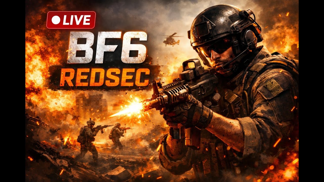 BF6 REDSEC Live 🔥 Aggressive SMG Pushes + Long-Range Sniping