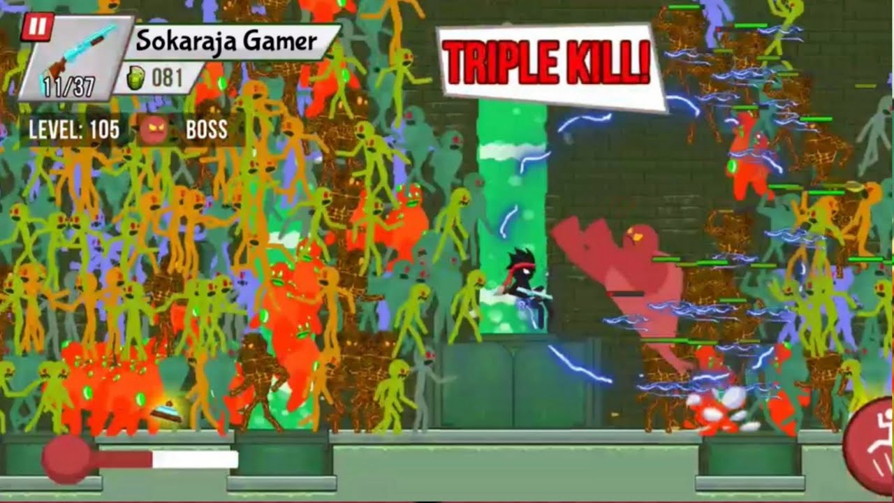Stickman vs Zombie Boss Cập nhật mới trò chơi Chương 6 cấp 101-105 Mobile MOBA Việt VN
