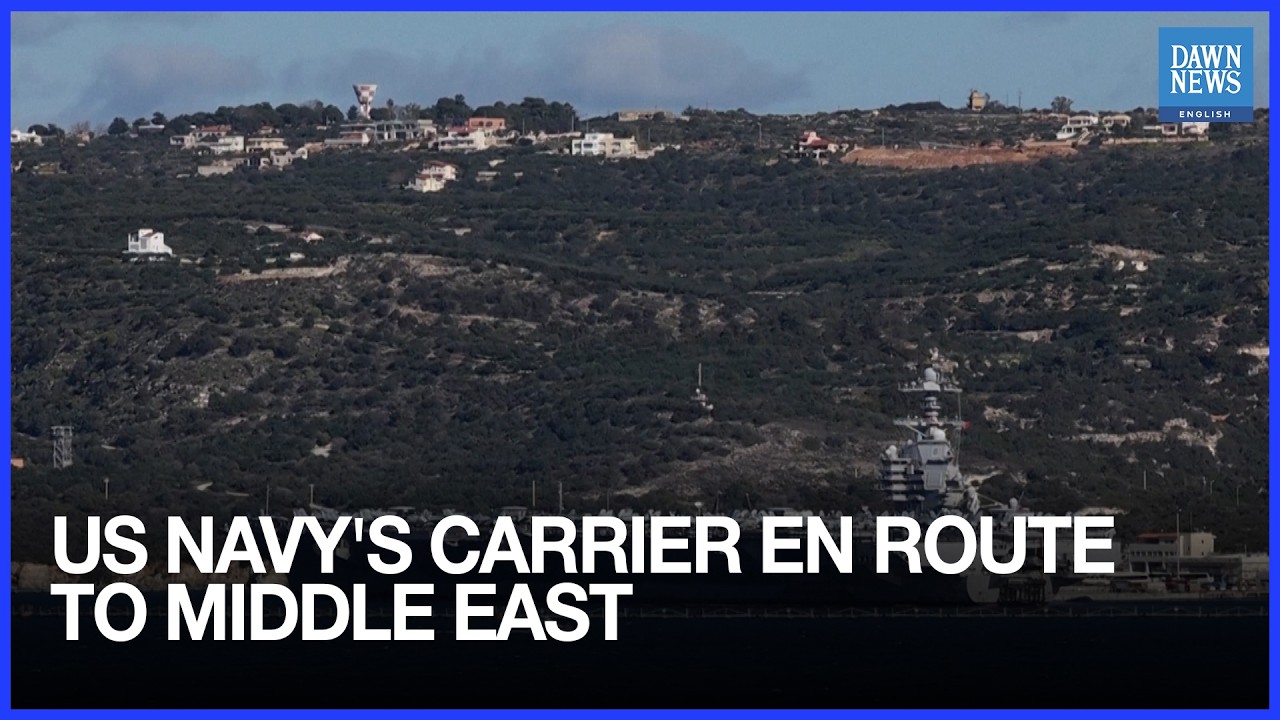 US Navy’s Largest Aircraft Carrier Docks in Crete en route to Middle East | Dawn News English