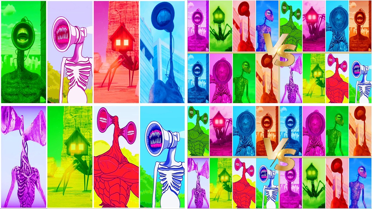 Siren Head Hause Head Megamix MegaBattle