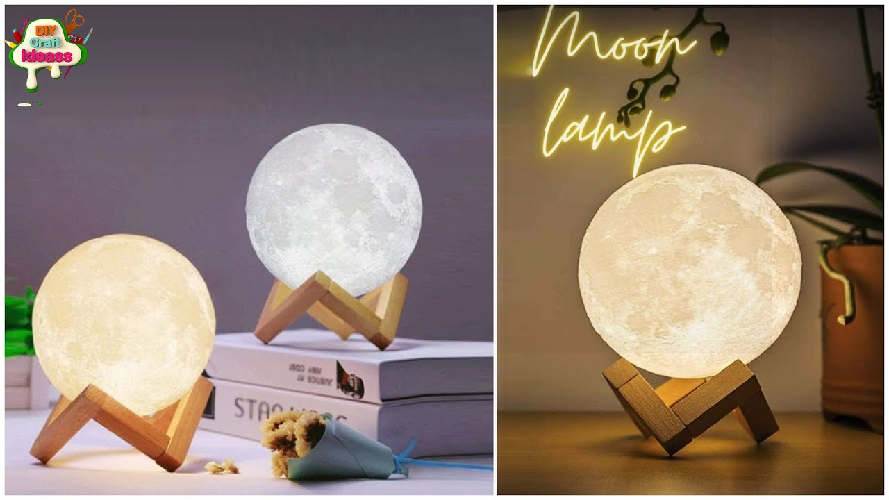 DIY Moon Light from Waste Materials | Easy Moon Lamp Craft at Home!