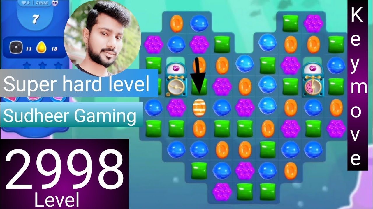 Candy crush saga level 2998 । Super Hard level । No boosters। Candy crush saga 2998 । Sudheer Gaming