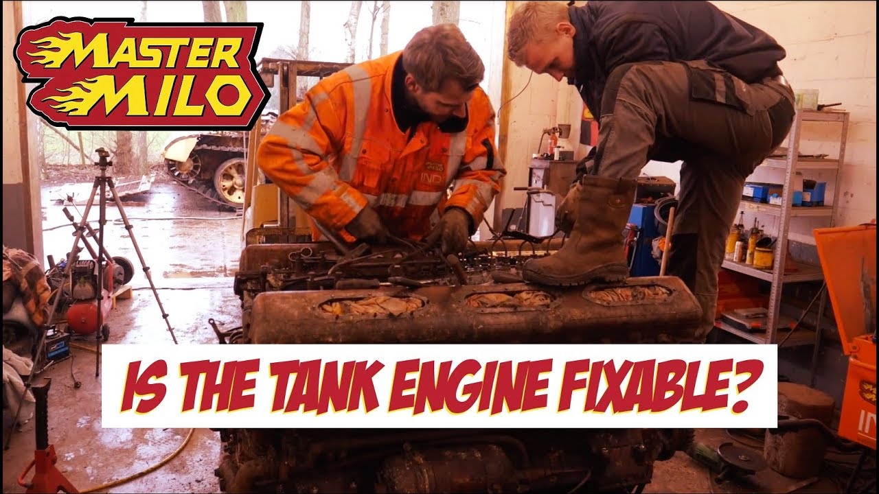 Разбираем танковый двигатель