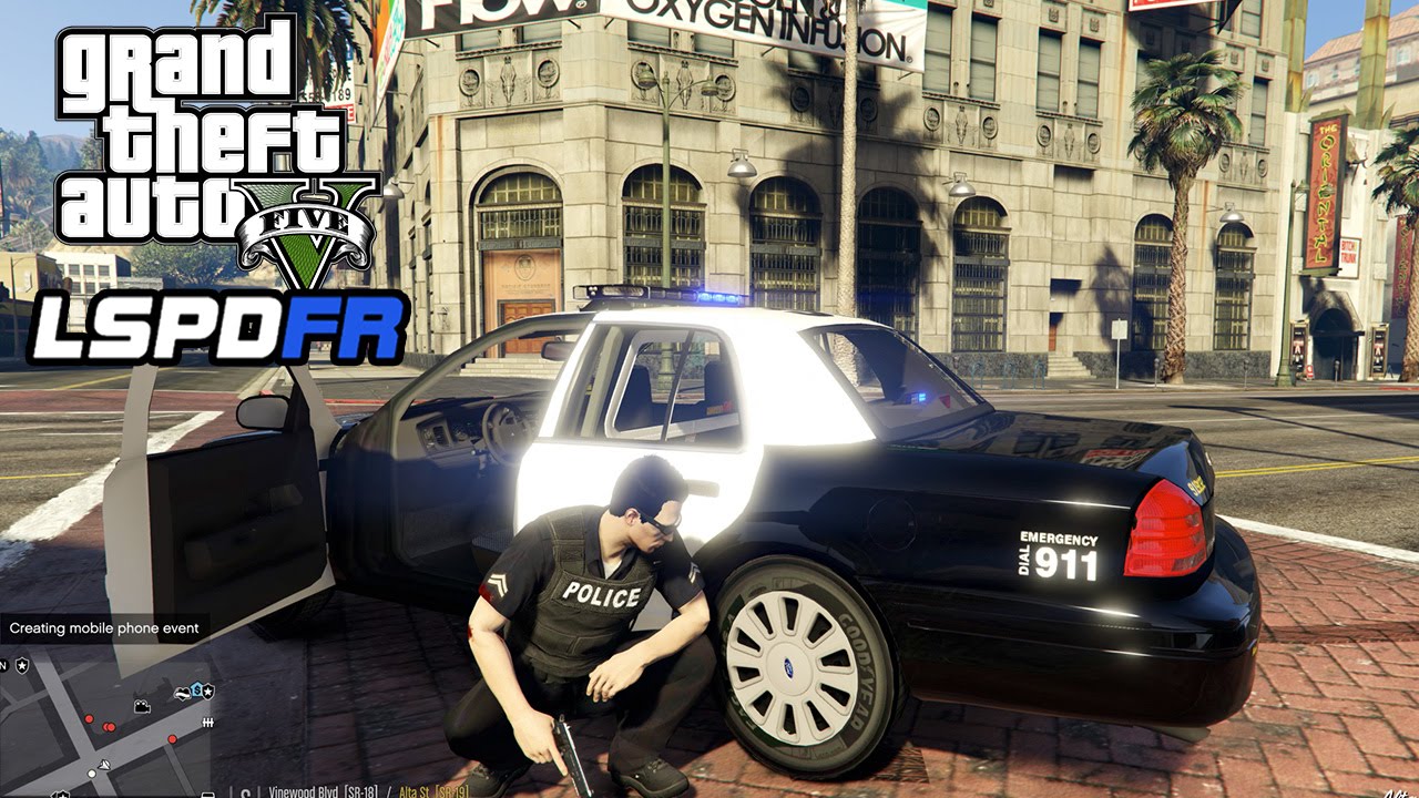[4K] GTA 5 - LSPDFR Playing As A Cop Episode #75: Vinewood Bank Robbery Shootout