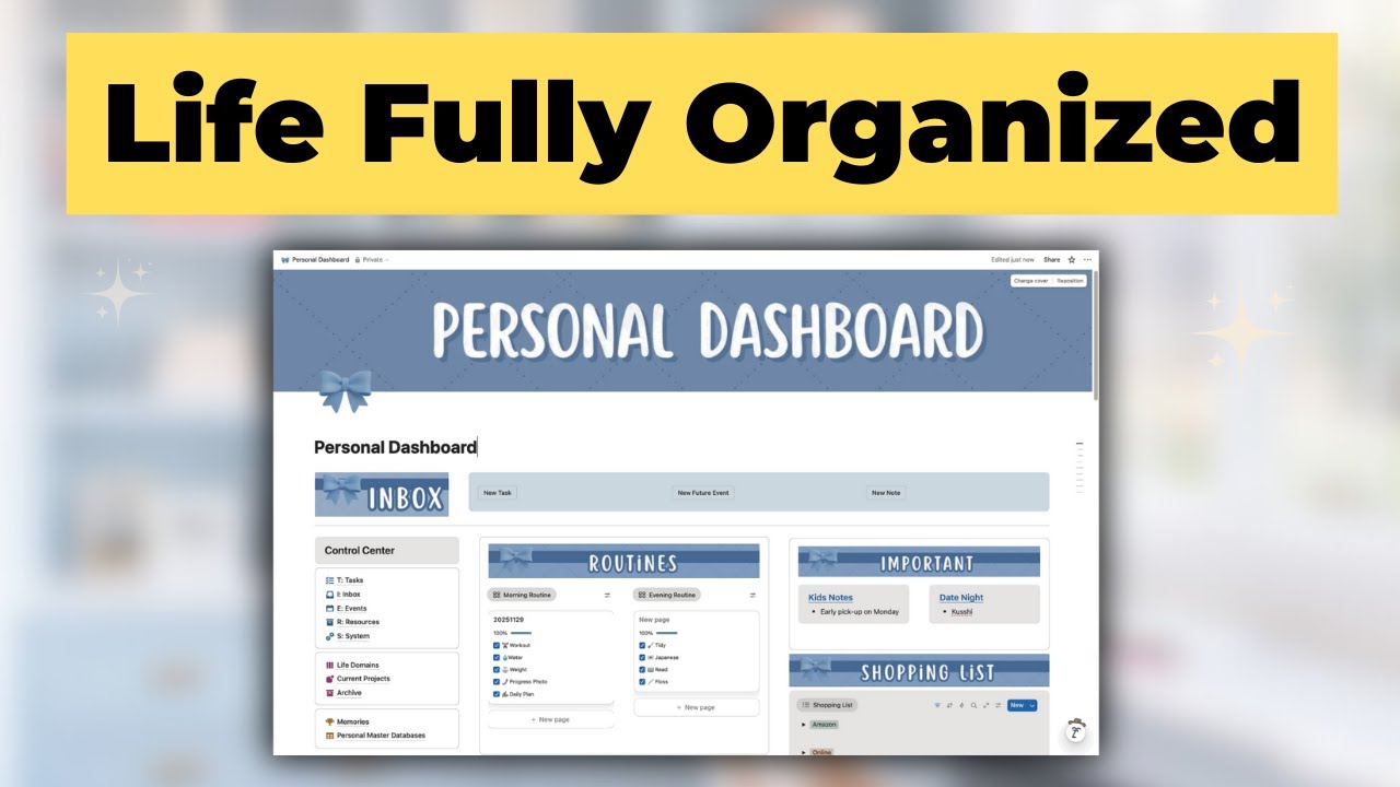 The Notion System That Finally Organized My Whole Life