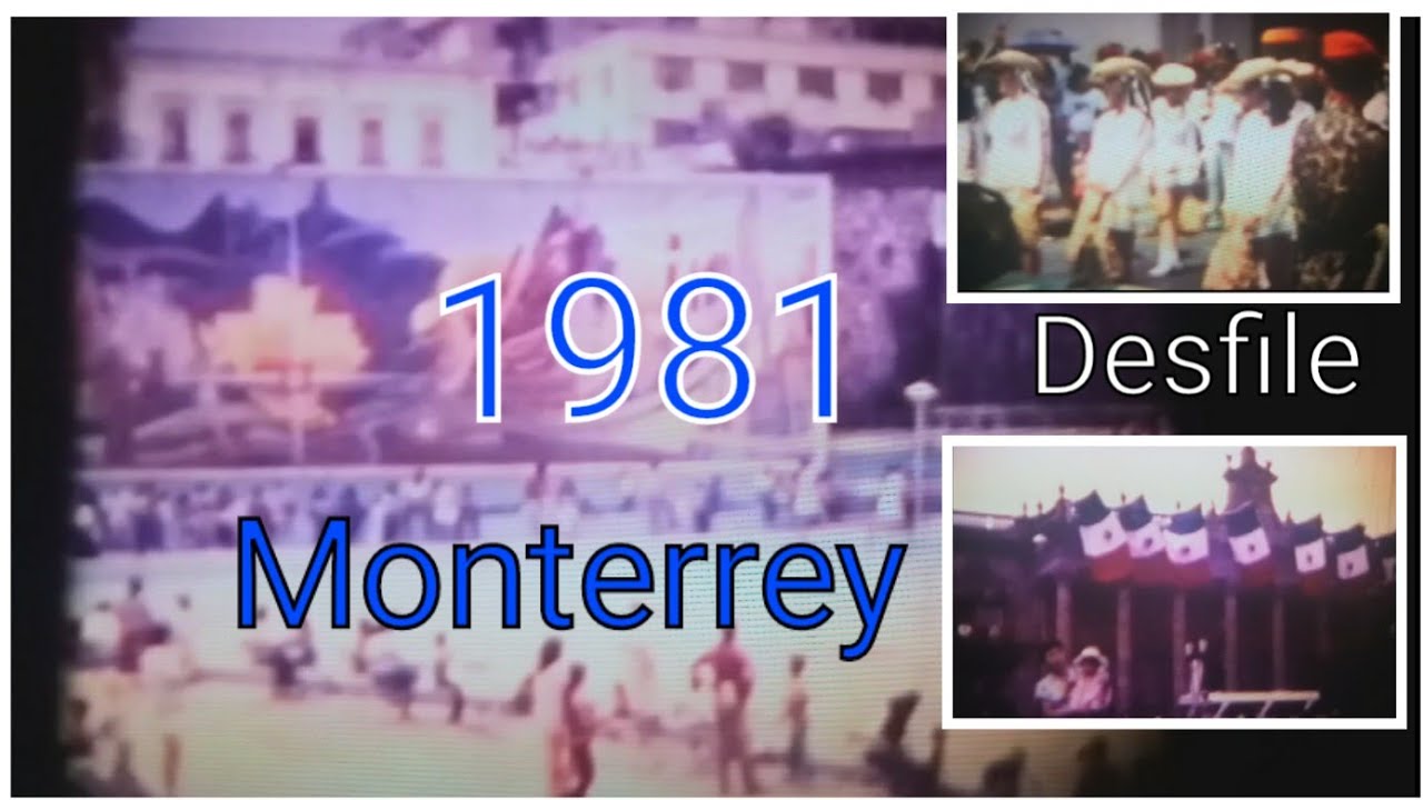 Macro Plaza Desfile 1981  Monterrey Nuevo León