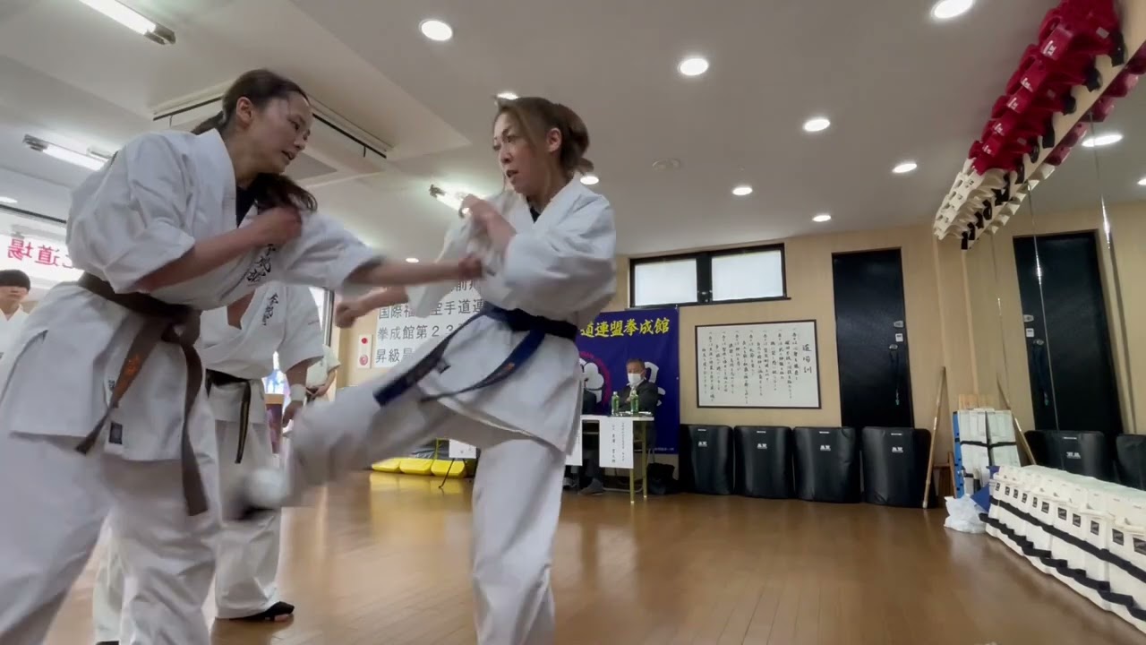 2023拳成館、第23回昇級昇段審査会（小田遥加）連続十人組手