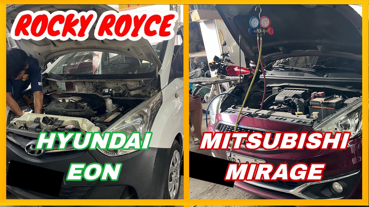 MITUSBISHI MIRAGE AT HYUNDAI EON: BAKIT SIRA ANG HOSE AT EVAPORATOR? | ROCKY ROYCE