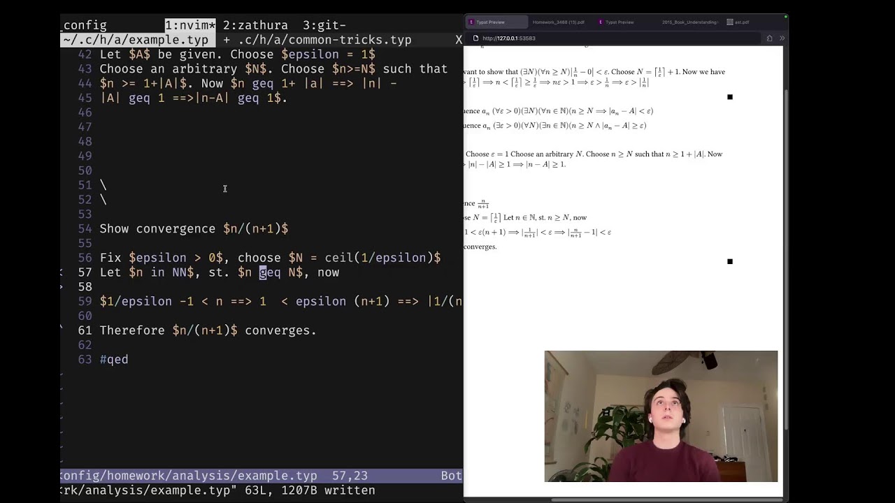 Math homework stream