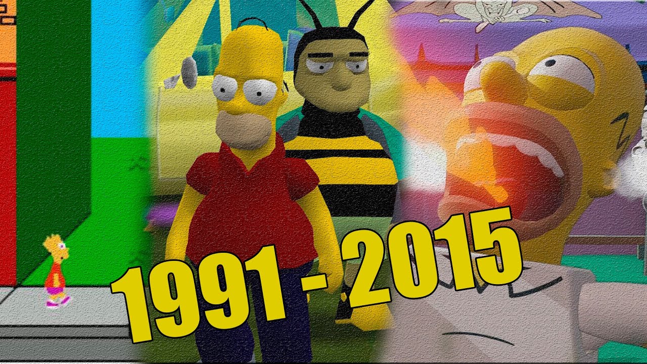 Evolution of The Simpsons Games (All Games\Versoins)