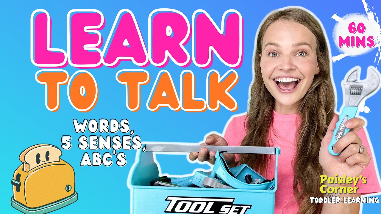 Learn to Talk -  Tools, 5 Senses, ABC’s, & Colors | Best Toddler Learning Video | Videos for Kids