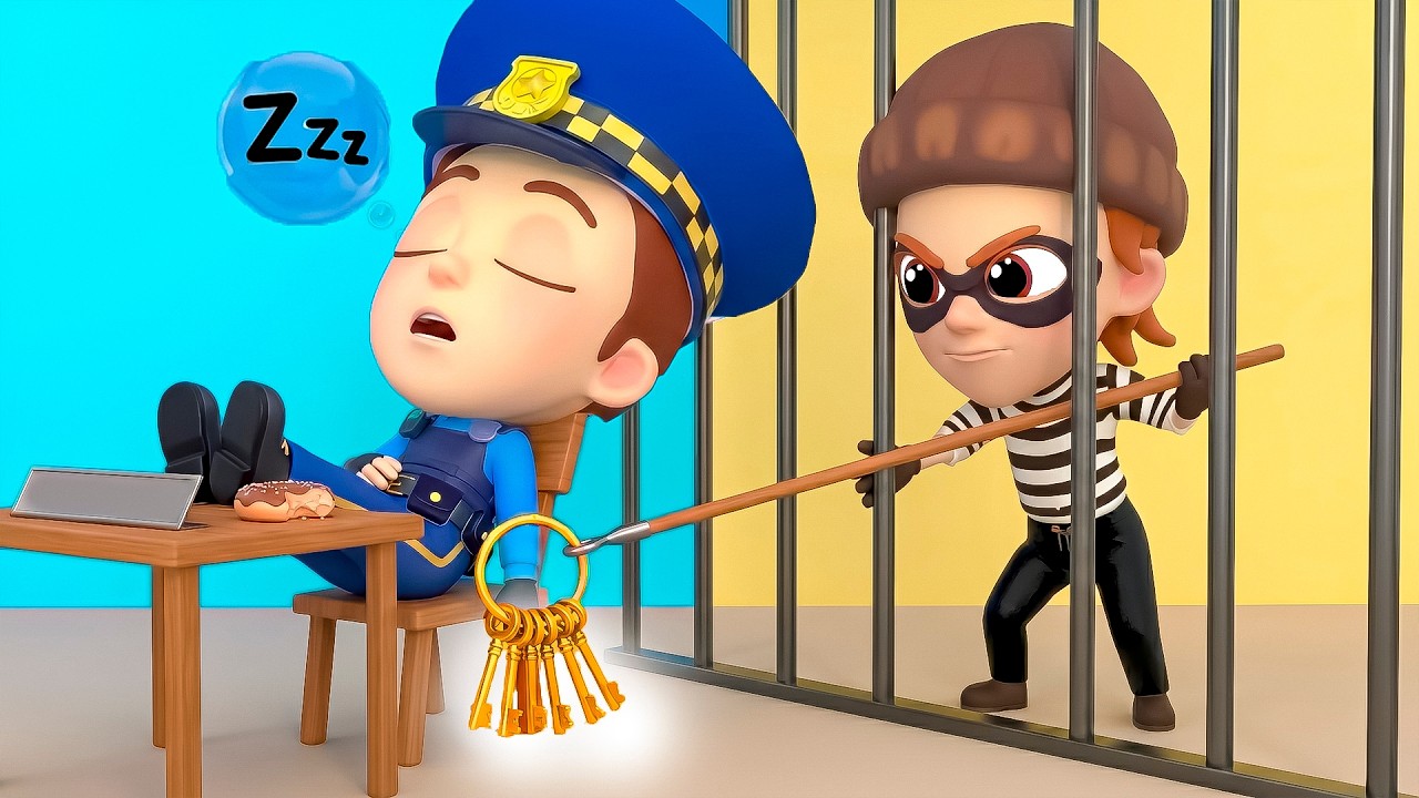 Police Officer Chases the Thief | Police officer team | Kids Songs by Nomad Kids Cartoon