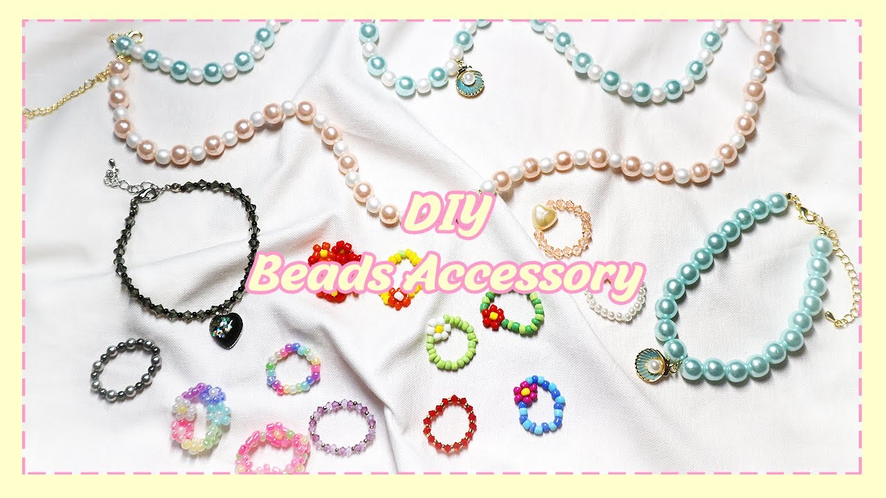비즈로 악세서리 만들기💍 l 동백이 반지 l 비즈 반지 l 비즈 팔찌 l 비즈 목걸이