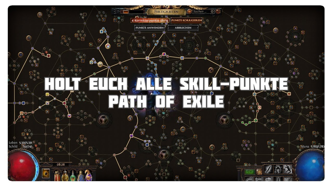 Path of Exile: Alle Skillpunkte holen (/passives)
