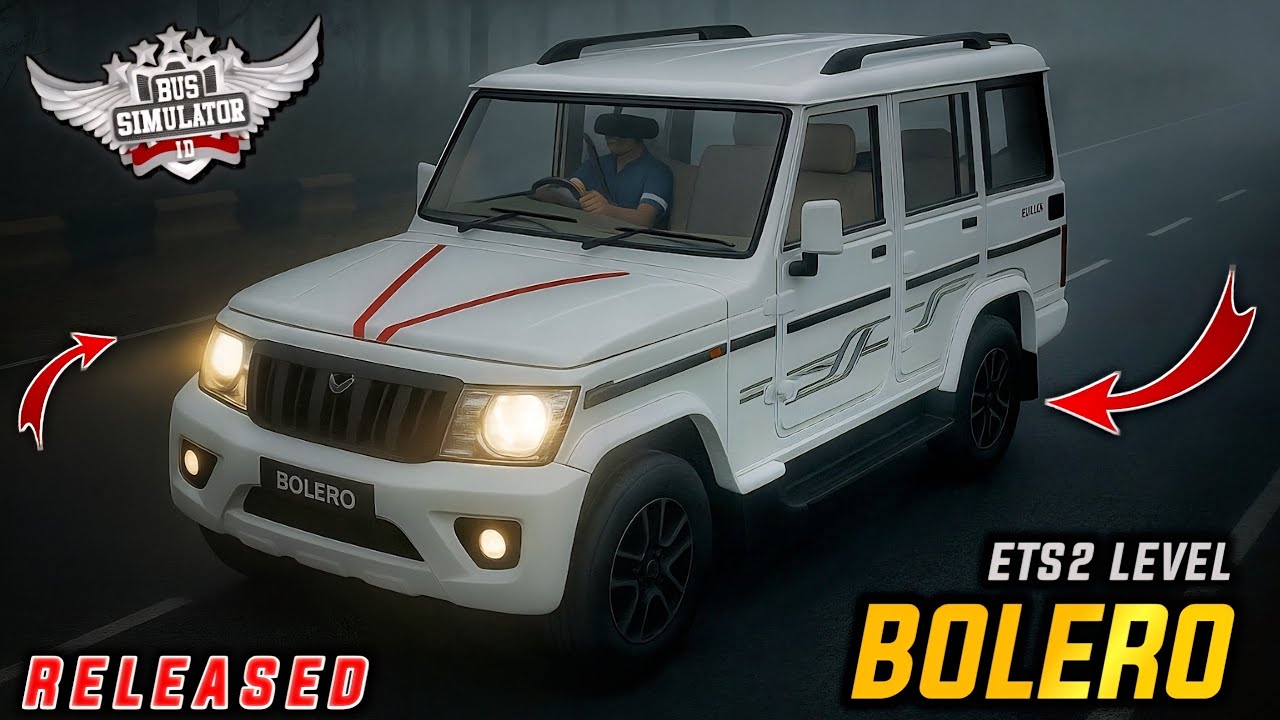 Скачать РЕАЛИСТИЧНЫЙ МОД АВТОМОБИЛЯ MAHINDRA BOLERO для автобусного симулятора в Индонезии | BUSS...