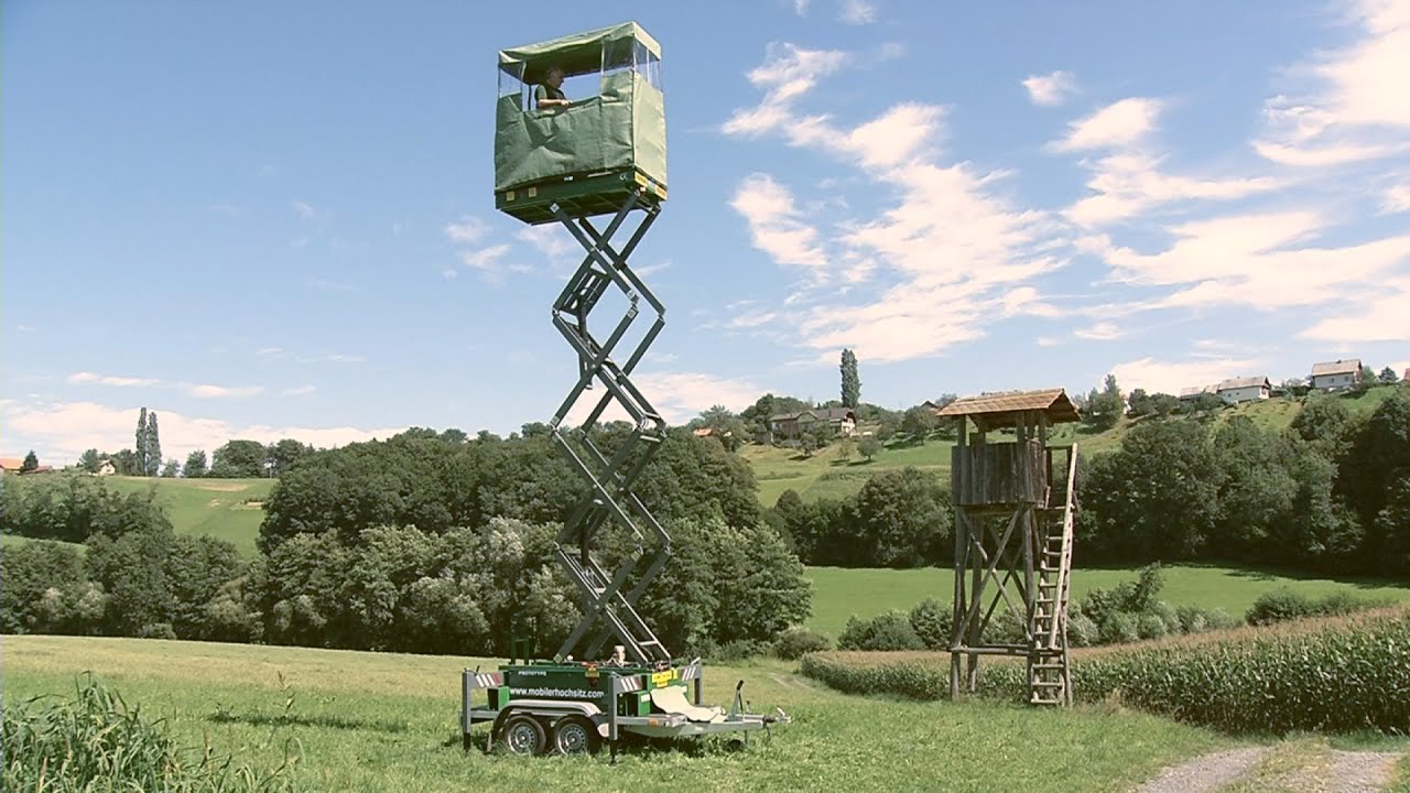 Mobile elektrische Hochsitz - Jagdkanzel