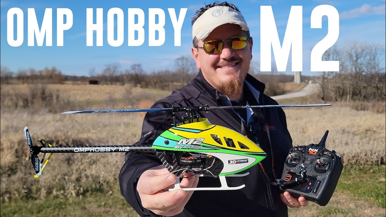 OMP Hobby - M2 V3 Pro - 3D Heli - Maiden Flights + Unbox & Radio Setup + Dam Gift Shop Sneak Peak