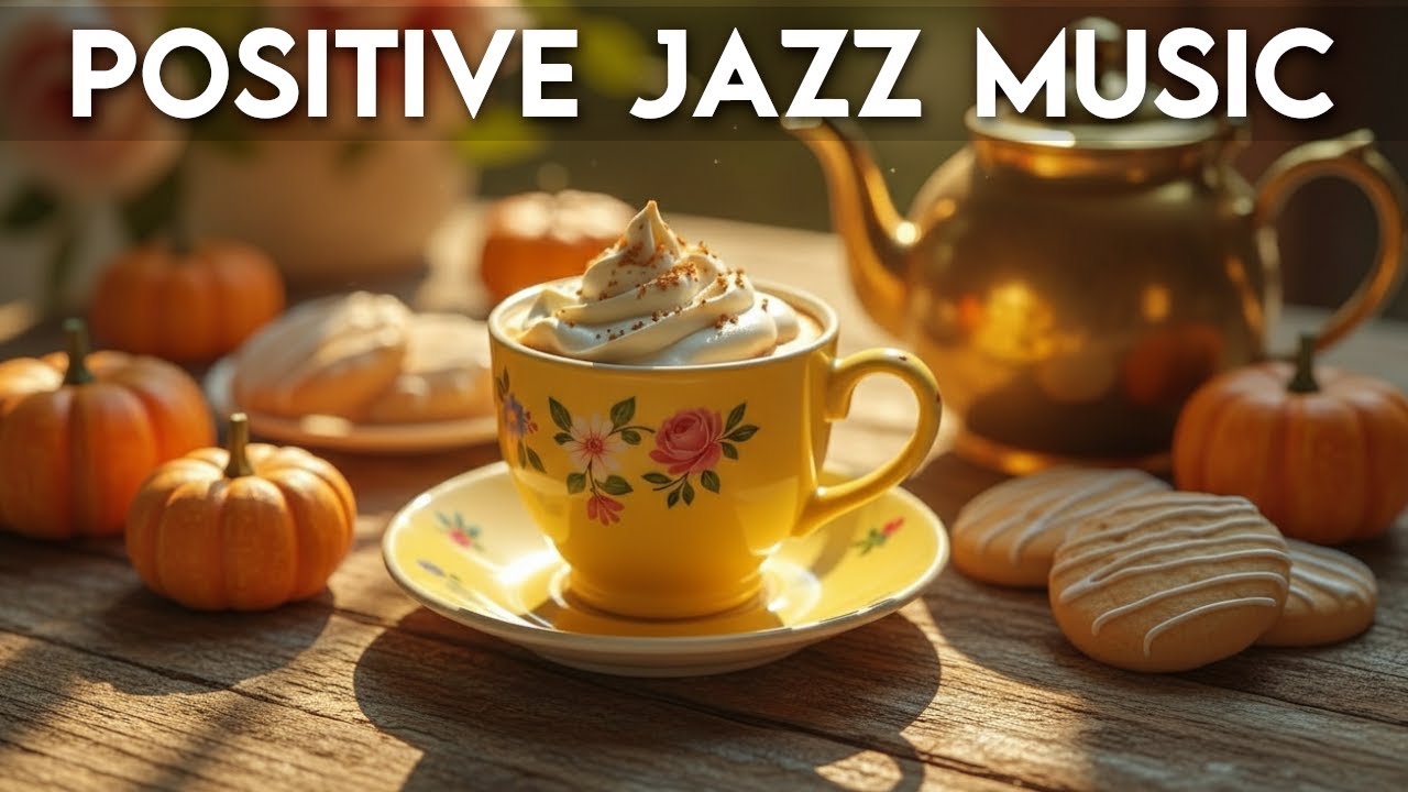 Positive Jazz Music 🎧 Coffee Shop Ambiance & Sweet Bossa Nova Piano Music for Relaxing & Studying.