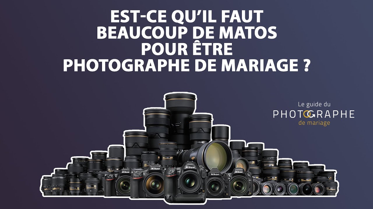 Le matériel minimum pour commencer la photo de mariage