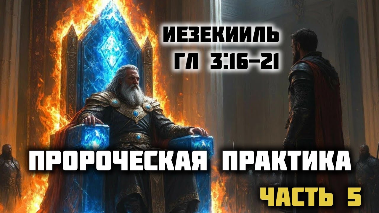 Пророческая практика часть 5.Иезекииля гл 3_16-21