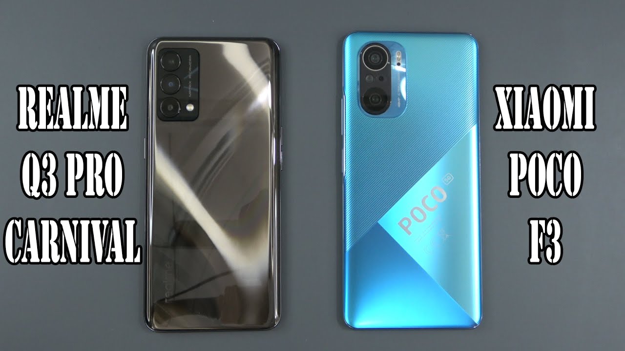 Realme Q3 Pro Carnival vs Poco F3 | SpeedTest and Camera comparison