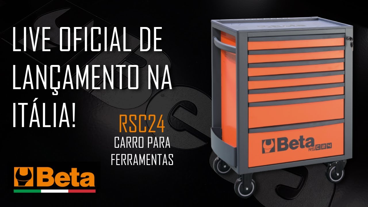 Live Oficial de Lan&ccedil;amento na It&aacute;lia do Carro de Ferramentas Beta Modelo RSC24