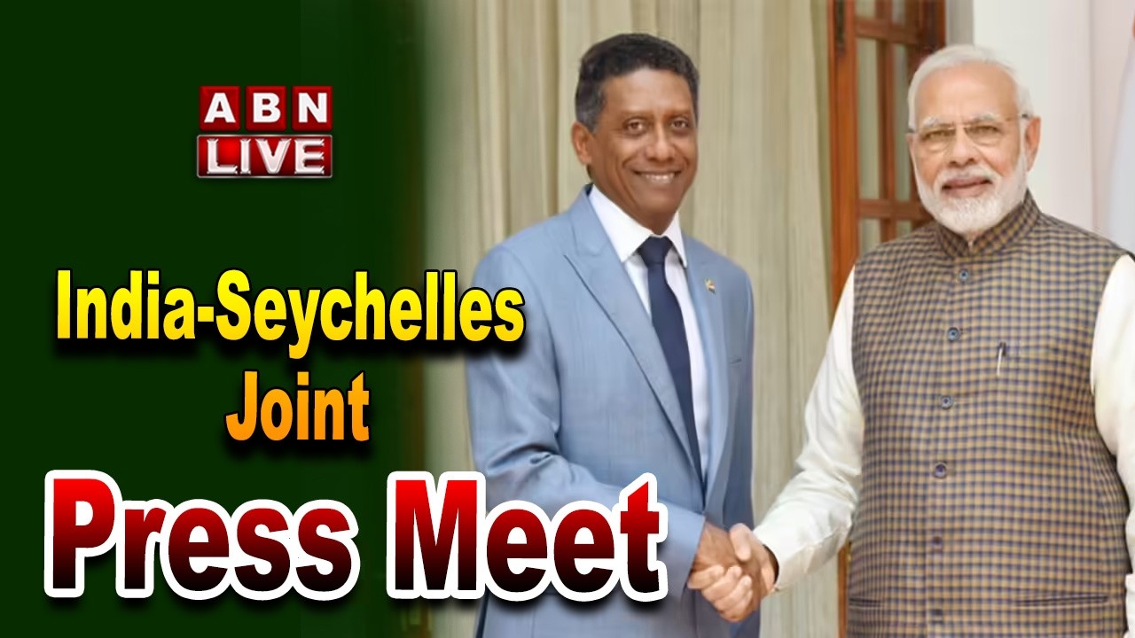 🔴LIVE : PM Modi, President Herminie of Seychelles Joint Press Meet | ABN Telugu