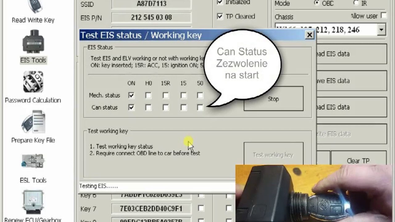 VVDI MB W204 W212 Programowanie ESL Emulator