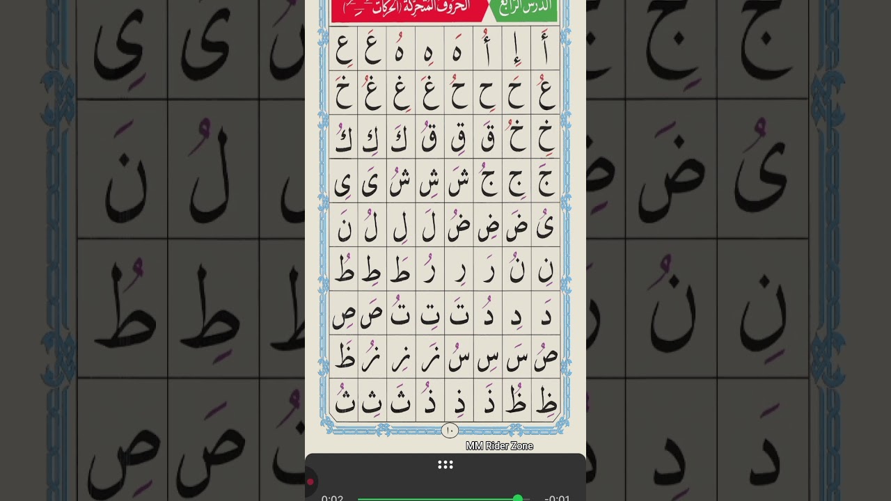 Learn Noorani Qaida Arabic Lesson 4 Part 1 