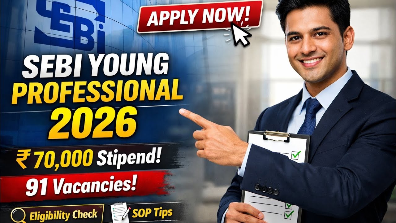 SEBI 2026 Recruitment 🚨 ₹70,000/Month | Only 91 Vacancies | Don’t Miss!