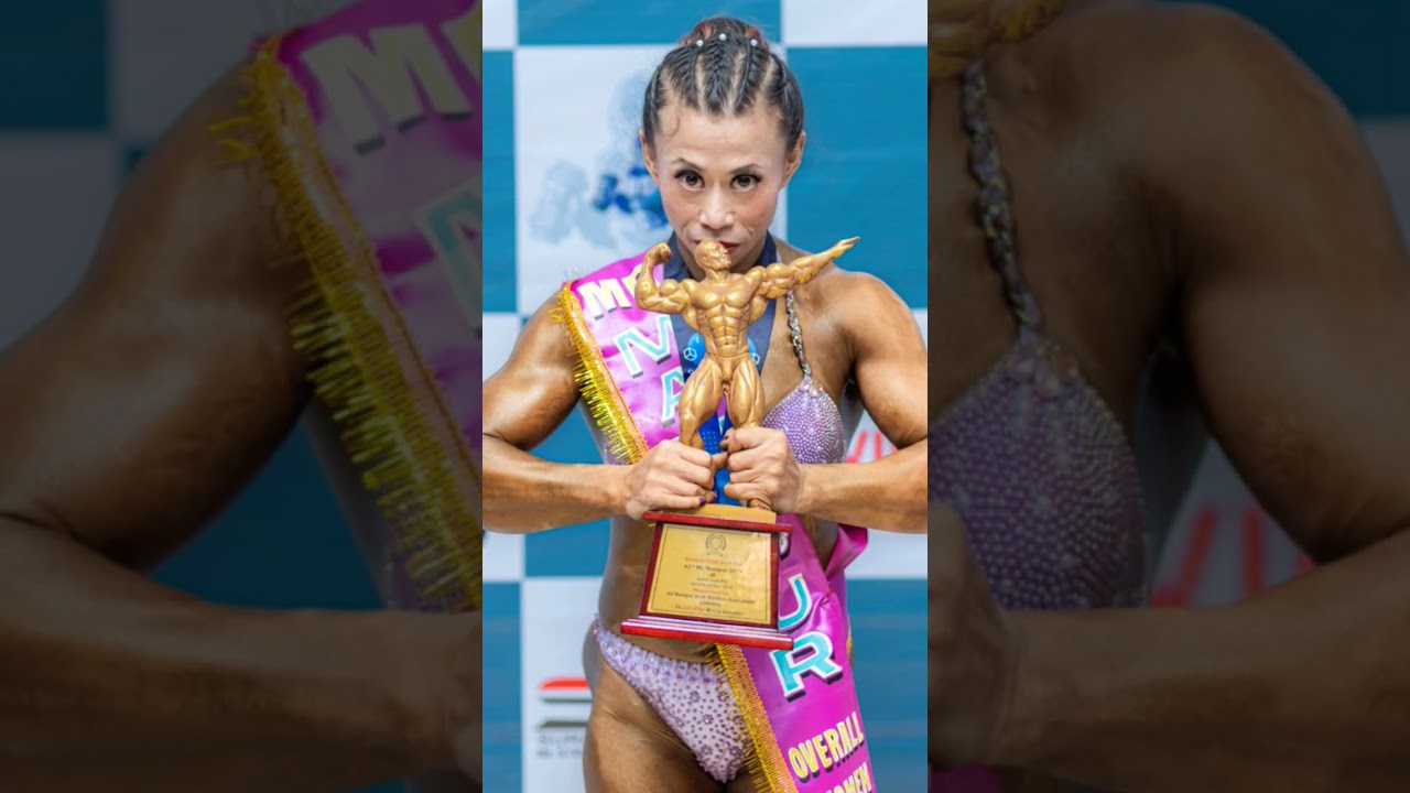 Mr. Manipur women's bodybuilding overall winner 2024