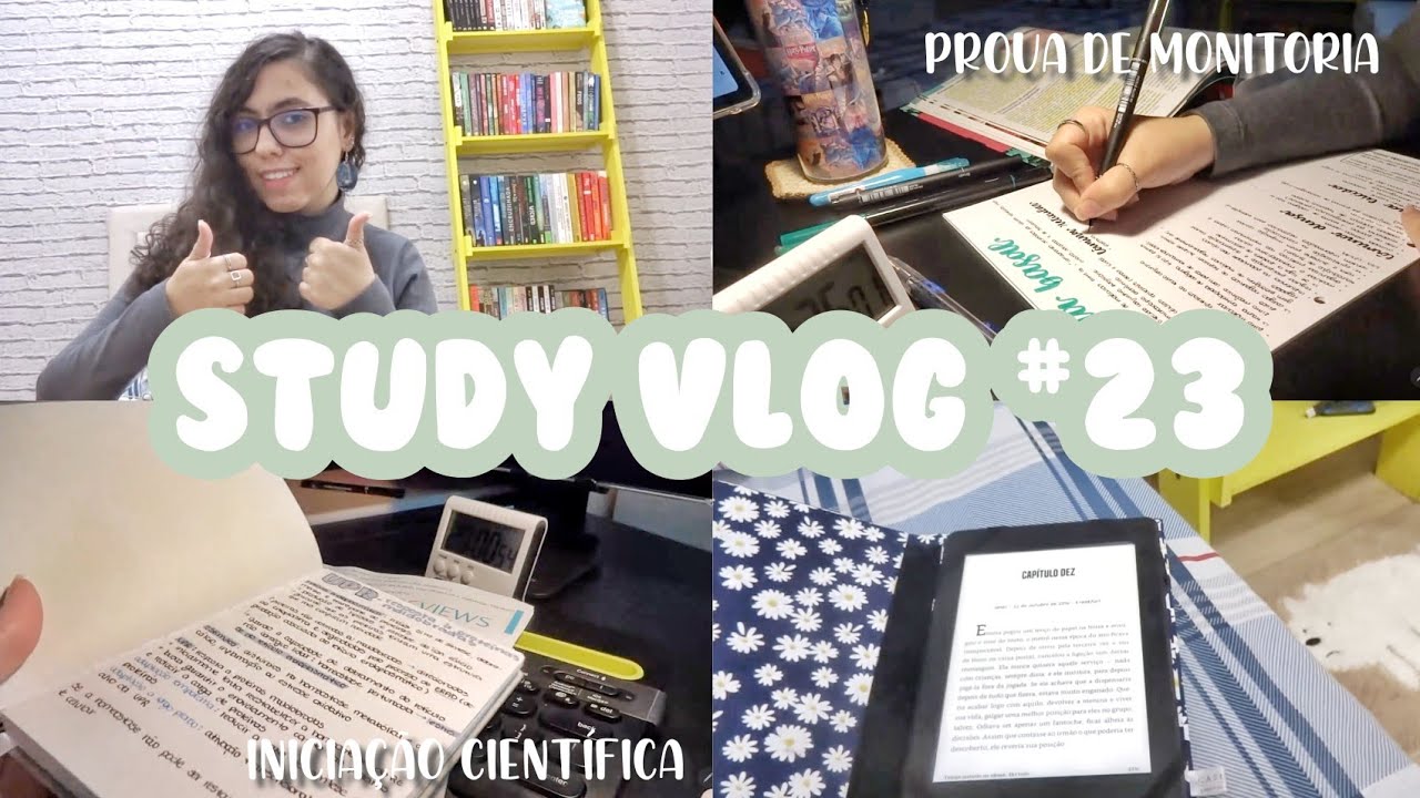 Study vlog #23 - estudando pra monitoria | firstpopcorn