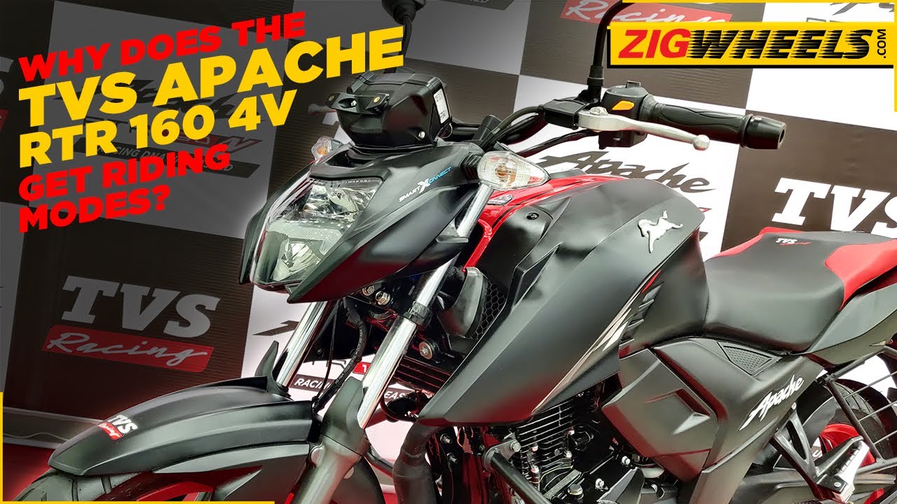 2021 TVS Apache RTR 160 4V With Riding Modes Walkaround + Exhaust Note | ZigWheels.com