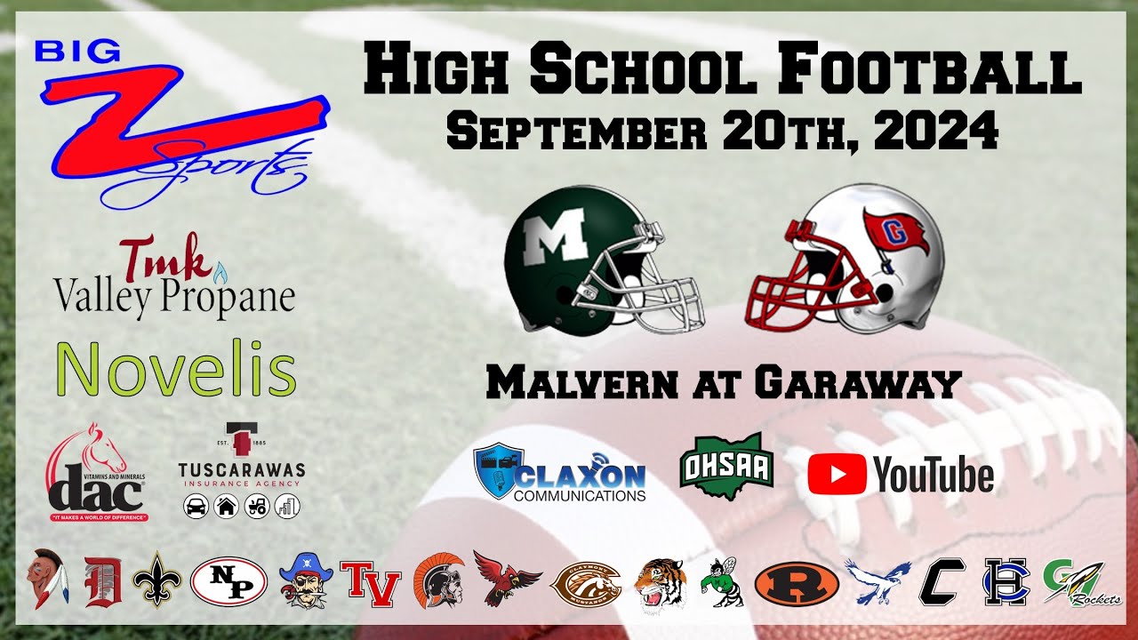 Malvern at Garaway - High School Football from BIG Z Sports