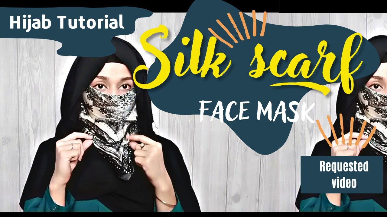 Silk scarf hijab style || silk mask || silk niqab || hijab tutorial || requested || Thats So Xaynie